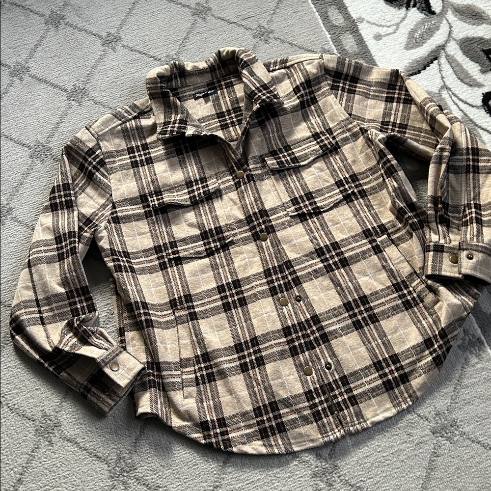 Women’s Flag & Anthem Maryville Double Pocket Plaid Shacket Shirt Jacket